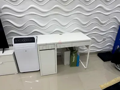 IKEA White Study/Computer Desk with Drawer, Cabinet and Chair - Perfect Condition