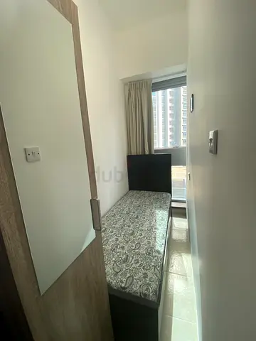 Room with open window near business bay metro station