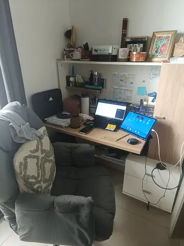 Compact Study Desk with Side Drawer Unit – Used, Good Condition