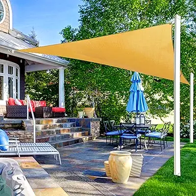 Windproof And Breathable Rectangle Sun Shade Sails Portable 90% UV Block Garden Sail Waterproof for