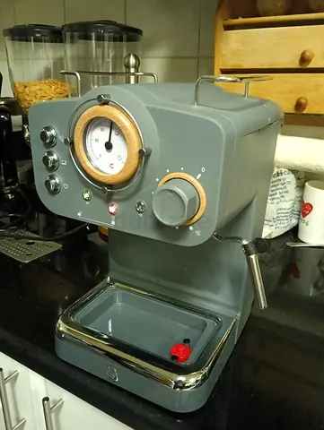 Swan Retro Espresso Machine – Slate Grey (Like New)
