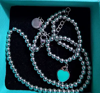 Tiffany Bubble necklace non tarnish