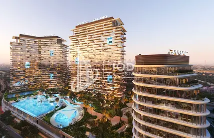 غرفة نوم واحدة مفروشة | داماك ديستريكت تاور A | إطلالات على المسبح والمنتزه على طراز المنتجع