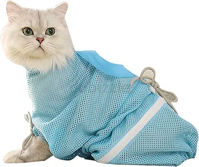 Cat Bathing Bag | Cat Grooming Bag, Puppy Dog Cleaning Polyester Soft