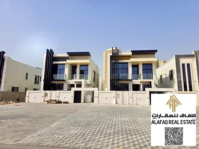 فيلا فاخرة للبيع في العامرة – 4 غرف نوم ماستر، 6 حمامات، مجلس، صالتين، مطبخ مجهز بالكامل، شرفتين، تصميم عصري ومساحات واسعة