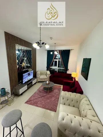 ✨ Fully-Furnished 1BHK Apartment with 2 Bathrooms, Spacious Kitchen, Master Bedroom & Private Parking for Annual Rent in City Tower – Al Naeemiyah 3,