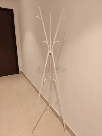 Elegant White Coat Stand | Modern Design | Perfect Condition