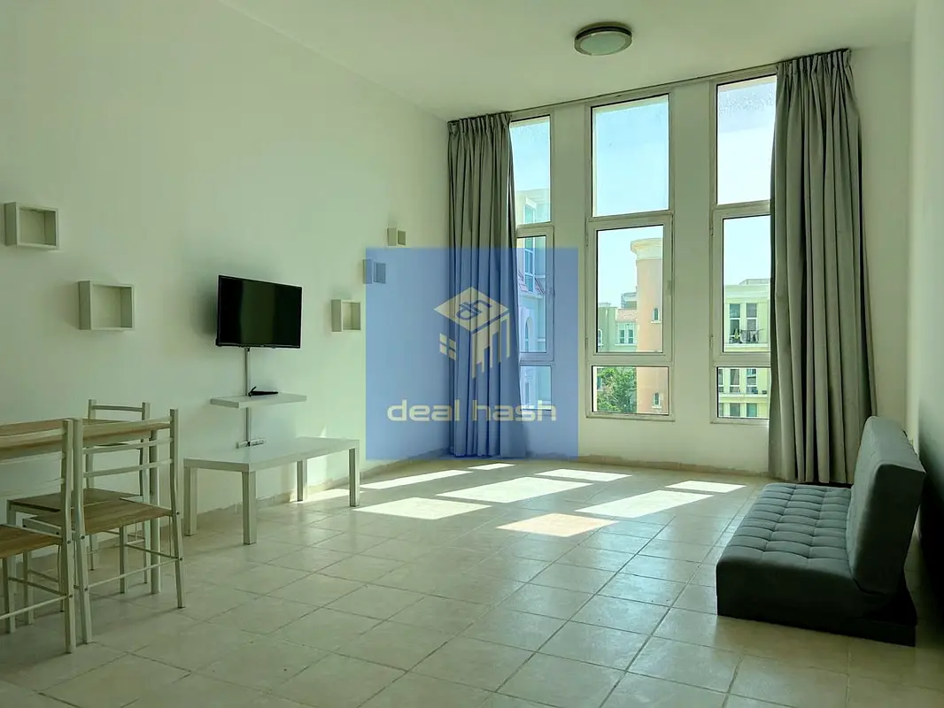 شقة بغرفة نوم واحدة | تأثيث جزئي | إطلالة على المجتمع | ديسكفري جاردنز