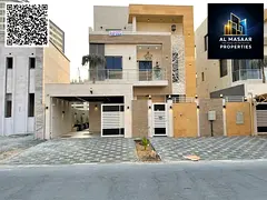 Luxury villa for sale in Al Helio – Ajman | With swimming pool, rooftop terrace, and spacious outd
