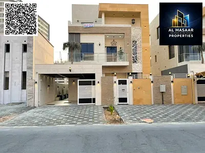 فيلا فاخرة للبيع في الحليو – عجمان | مع مسبح وروف وجلسة خارجية واسعة | تشطيب شخصي فاخر | شاملة الكهرباء والمياه والمكيفات