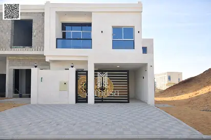 Two-story villa with a roof terrace for rent at an attractive price. Luxurious European design in Al Zahia, Ajman. Prime location behind Al Safeer Mal