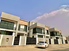 Luxury villa available for annual rent in Al Alia, Ajman, with a modern design and spacious layout i