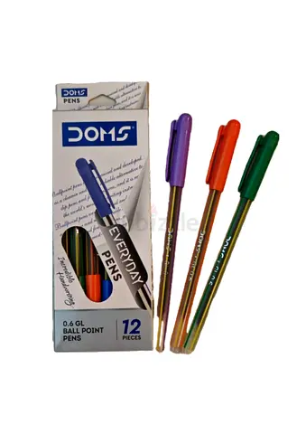 DOMS Ball Point Pens 0.6mm (Pack of 12) – Brand New