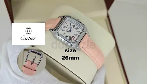 Cartier Womens Watch with Pink Strap