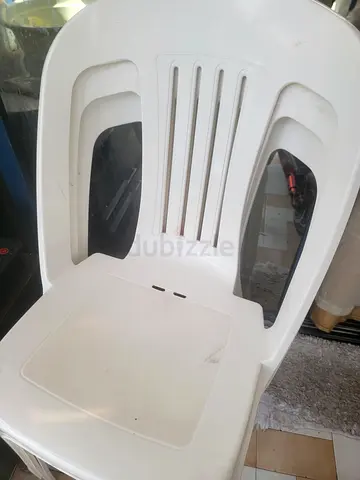 White plastic chair, like New condition