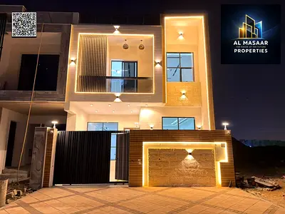Villa for sale in Ajman, two floors and a roof, at a bargain price including fees. Excellent location. Freehold ownership for life for all nationaliti
