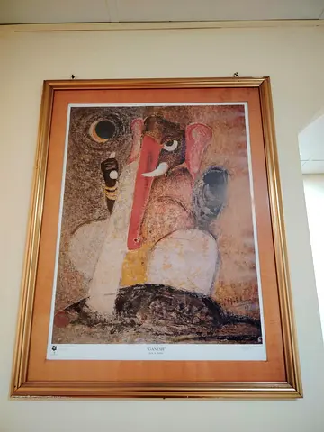 Glass frame Painting - Vintage Wall Art