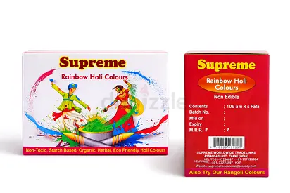 Supreme Holi Colours | 24 Boxes in 1 Carton | Bulk Sale | Ready Stock