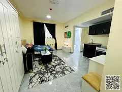 A golden opportunity! Luxurious, fully furnished studio apartment for monthly rent in Ajman Corniche