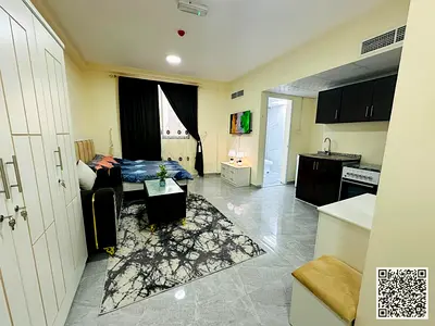 فرصة ذهبية أفخم استوديو مفروش بالكامل للإيجار الشهري في كورنيش عجمان  – عجمان ✨