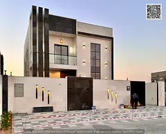 Luxury modern villa with a swimming pool | Modern finishes and stone facade | Prime strategic locati