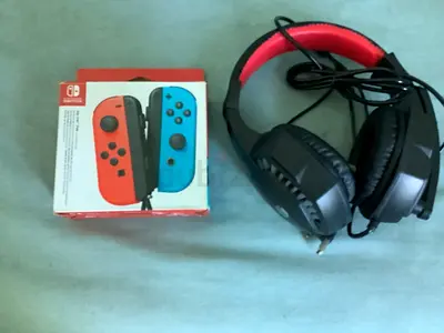 Nintendo Contollers + Headphones