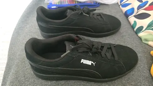 Puma Men Sneakers Black Smash 3.0 Size 43 / 9 - Soft flat Comfort