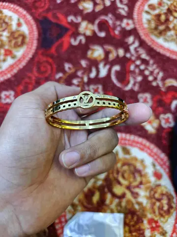 Louis Vuitton Gold Bangle Bracelet