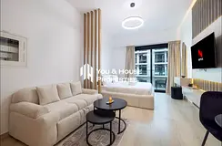 Furnished Studio I High Quality Finishing | Balcony &amp; Pool-Gym Access I 6499 Monthly without Bil