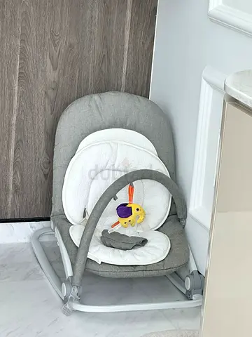 Juniors Baby Shop Comfortable Baby Rocker with Toy Bar
