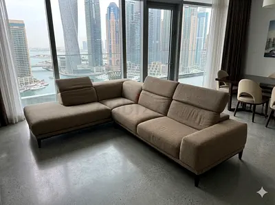 Almost like a new condition Natuzzi l Shape sofa
