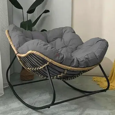 Modern Rocking Chair with Cushion – New
