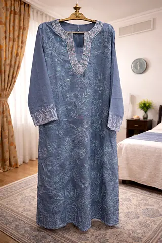 Branded 3pc Embroidered stitched dress