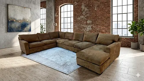 Crate Barral axis U shape sofa