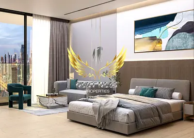 شقة بغرفة نوم واحدة | مفروشة | إطلالات على الأفق والمسبح | Binghatti Apex JVC