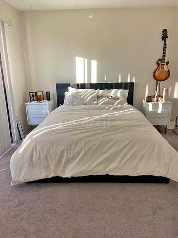 IKEA Black MALM Queen Storage Bed with IKEA Mattress 160 x 200 cm