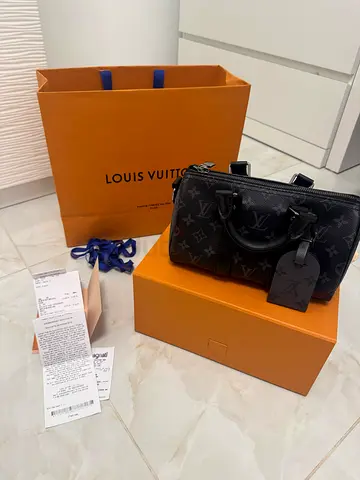 Louis Vuitton Black Monogram Top-Handle Bag — Excellent Condition