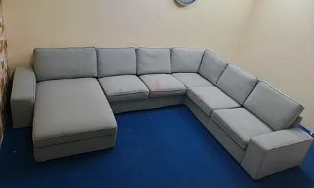Ikea kivik gray Ushape sofa for sale