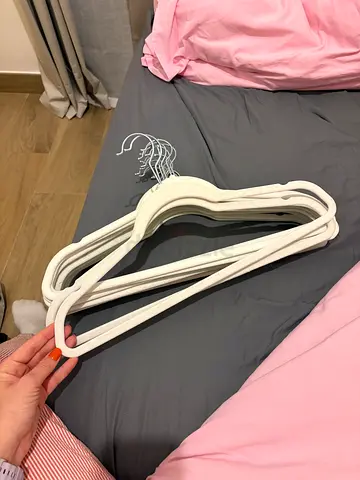 Velvet flocked hangers