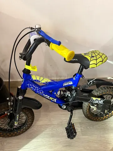 Kids Spider-Man-themed bicycle — used, good condition