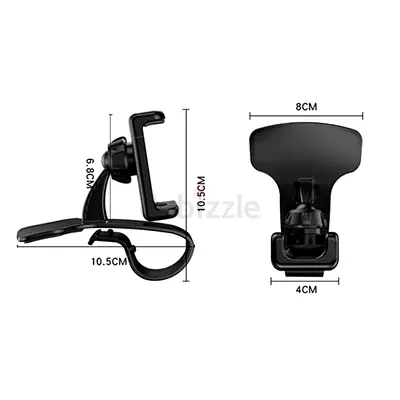 Universal Adjustable Car Phone Holder (Dashboard/Vent Clip)