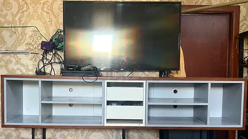 Elegant Entertainment Center with Storage