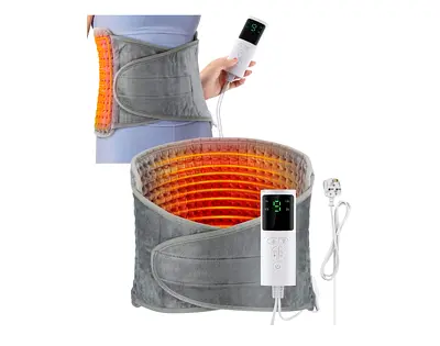 Heating Pad for Back Pain Relief, 9 heat Settings  4 Timer Options, Electric Heat Pad Waist Belt Wr