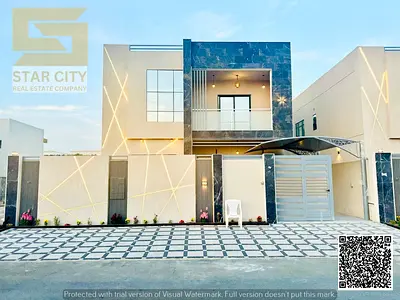 🏡 للإيجار | فيلا واسعة في الزاهية – عجمان | 5 غرف ماستر | حديقة + روف 🔥