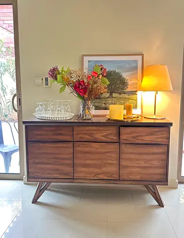 Sideboard solid wood walnut