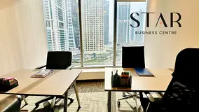 OFFER PRICE ! Only AED 72,000/YEAR – Private Office - Fully Furnished with 4 Visa Quota!