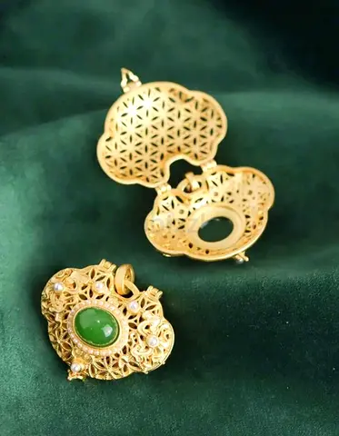 24k Gold plated S925 sterling silver womens Necklace