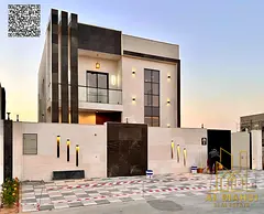 Luxury villa with swimming pool and central air conditioning, featuring high-end finishes, in the Al