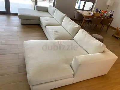 Crate Barral axis U shape sofa beige