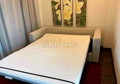Beige sofa bed with mattress ikea vimle